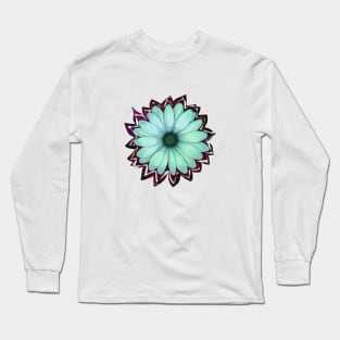 Green Flower Long Sleeve T-Shirt